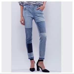 Free People Jax Patchwork Jeans